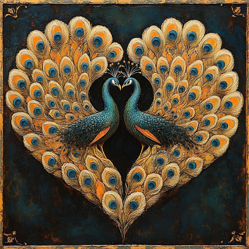 Peacocks In Love 4
