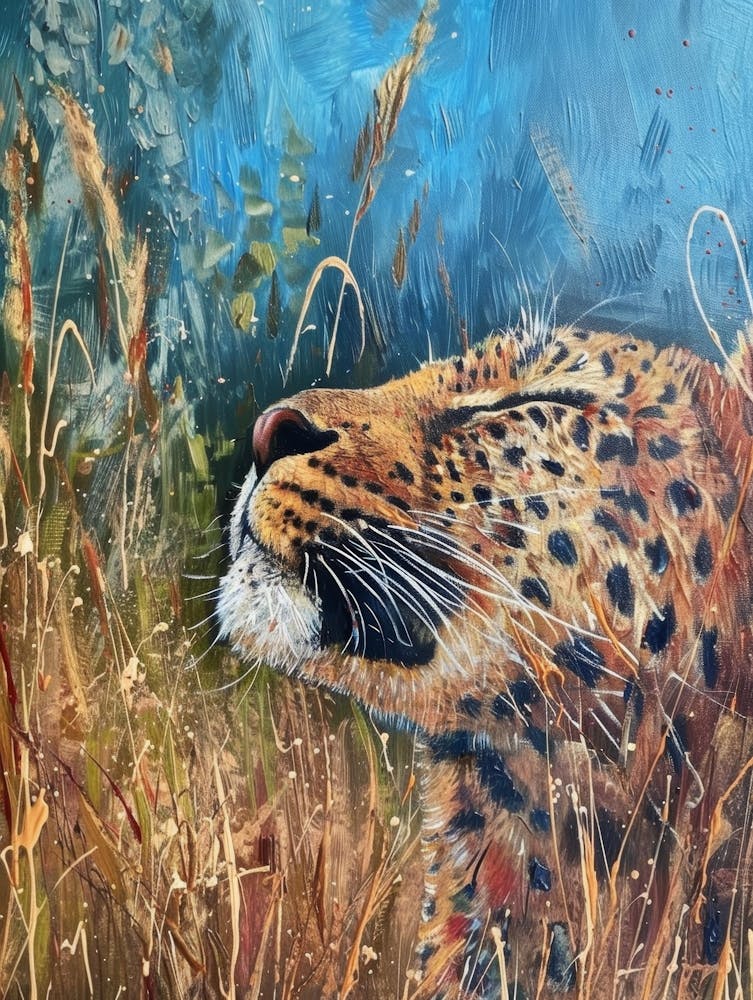 Leopard In The Grass