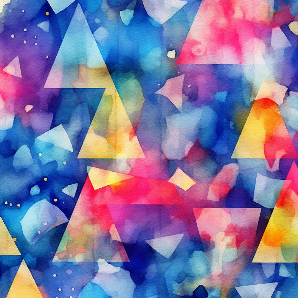 Watercolor Triangles