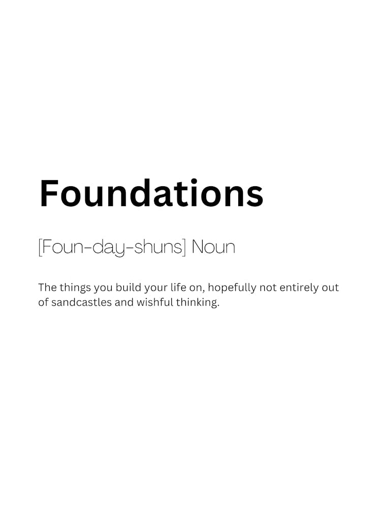 Foundations Definition Meaning 1