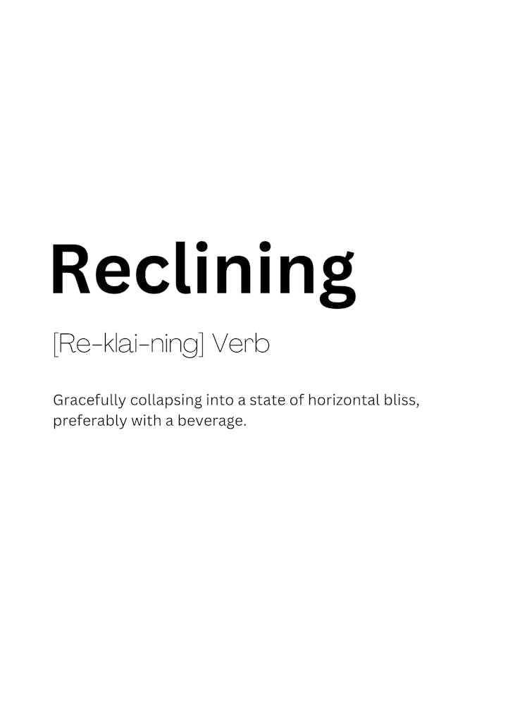 Reclining Definition Meaning 1