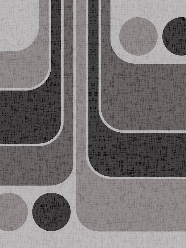 Throwback Mid Century Modern Geometric Abstract 1