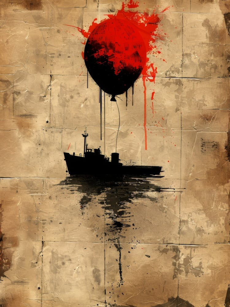 Ship With Red Balloon