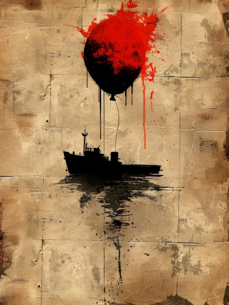 Ship With Red Balloon