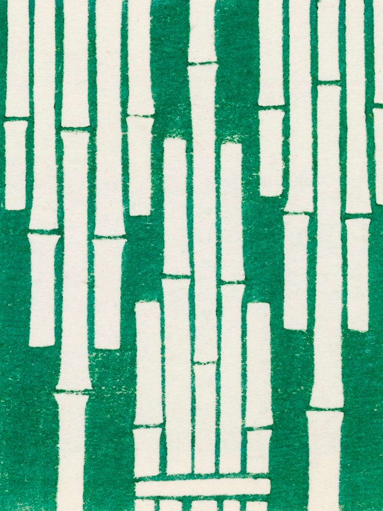 Vintage Ukiyo-e Woodblock Print Of Japanese Textile, Shima Shima, Furuya Korin (3)