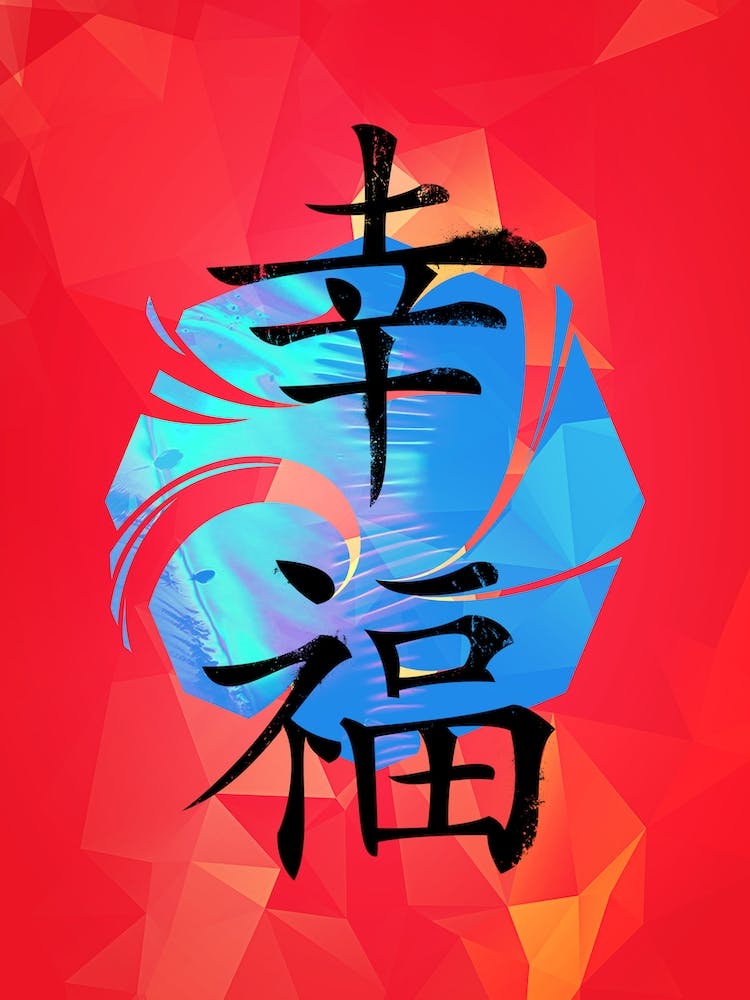 Happiness Japan Kanji