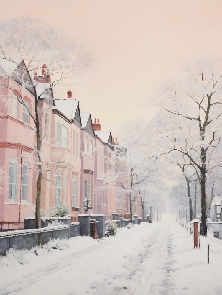 Dreamy Winter Painting Belfast Northern Ireland 4