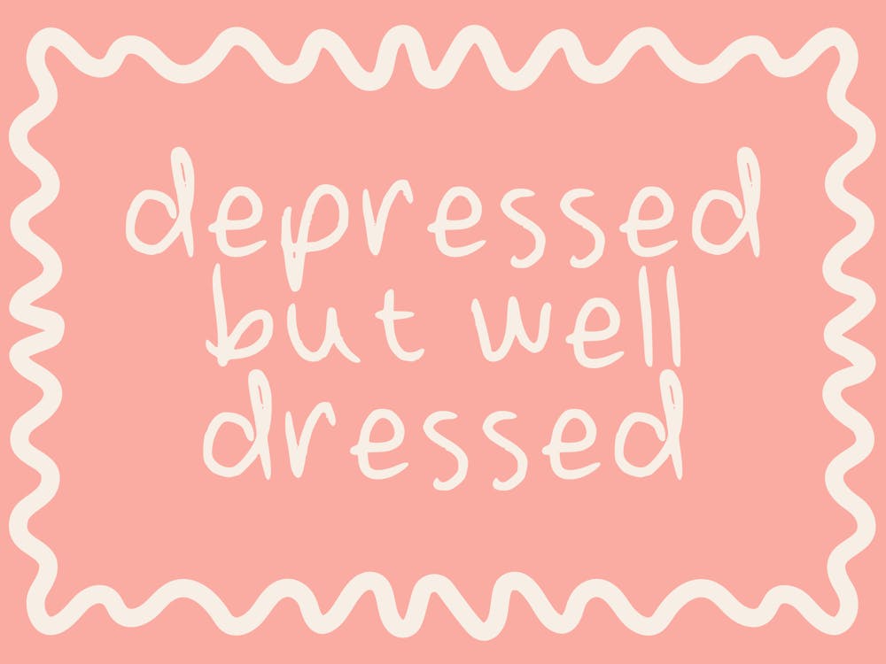 Depressed But Well Dressed | Cream and Pink