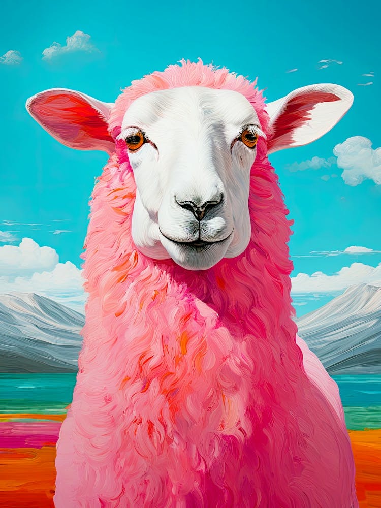 Pink Sheep animal