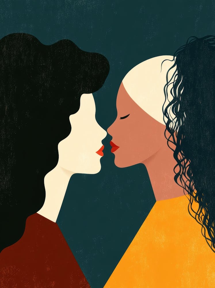 Two Women Kissing 47