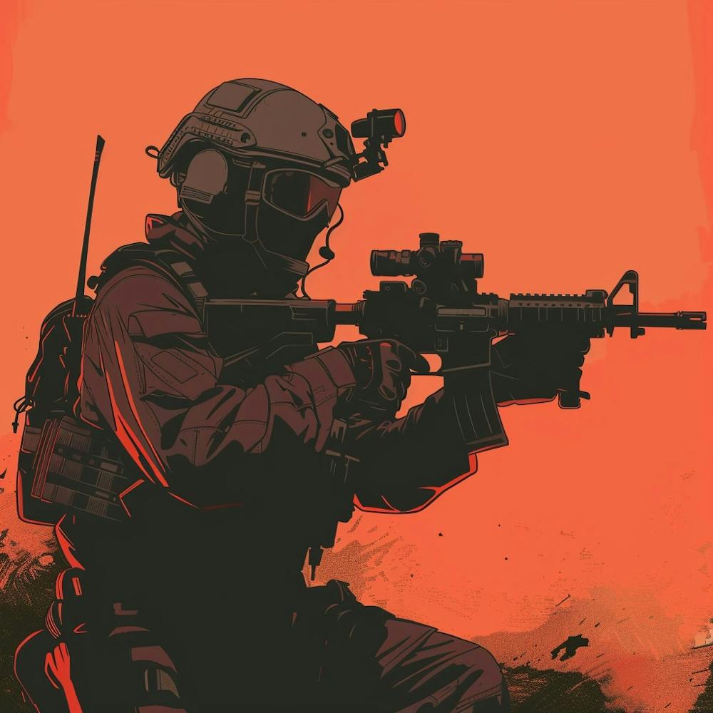 Soldat avec une Arme