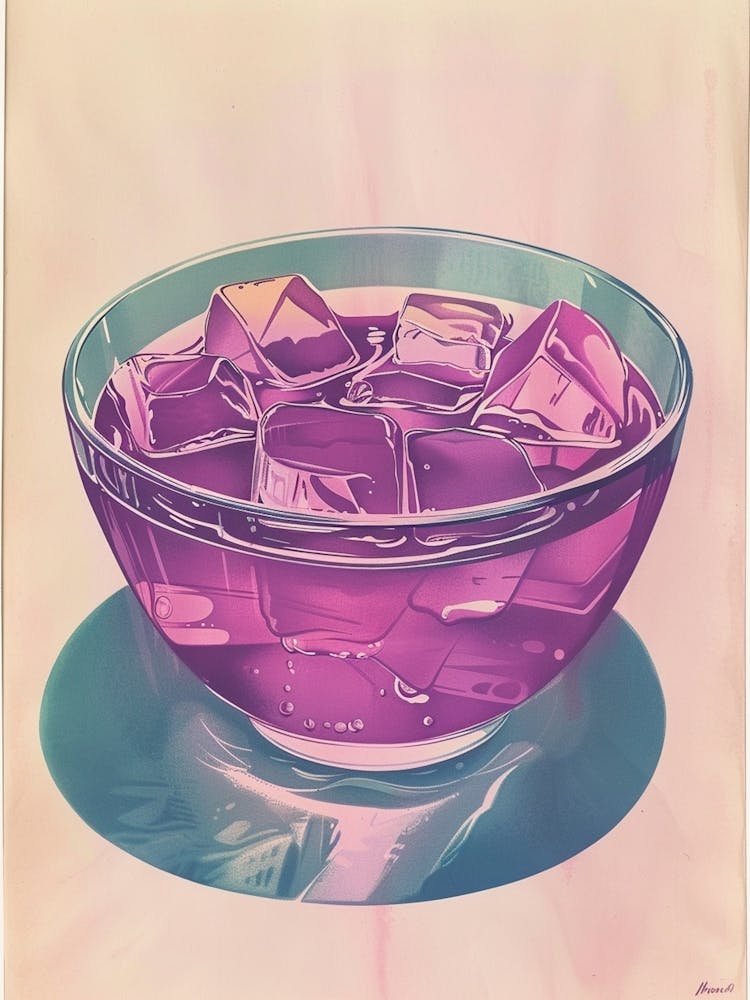 Purple Jelly Vintage Cookbook Illustration 2
