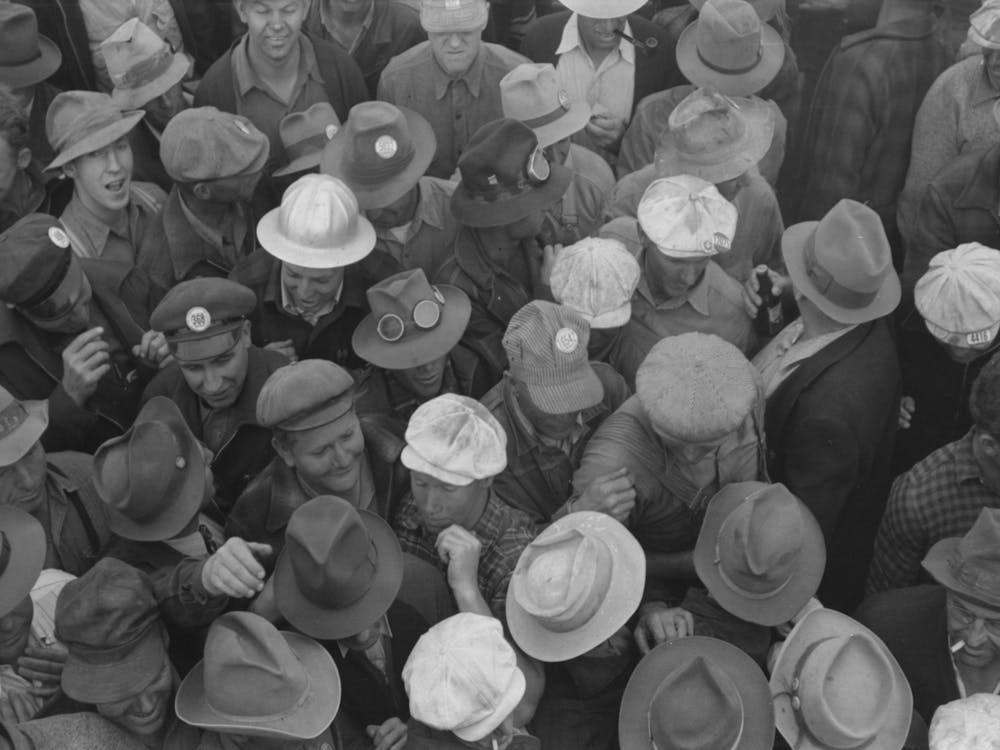 Workmen At Umatilla Ordnance Depot At Beer Party Given By Contractor In Celebration Of Pouring Concrete For