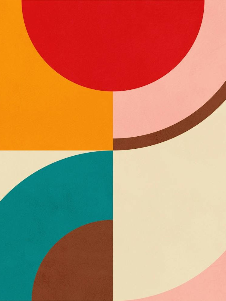 Mid-Mod Playful geometry 2/2 Vibrant