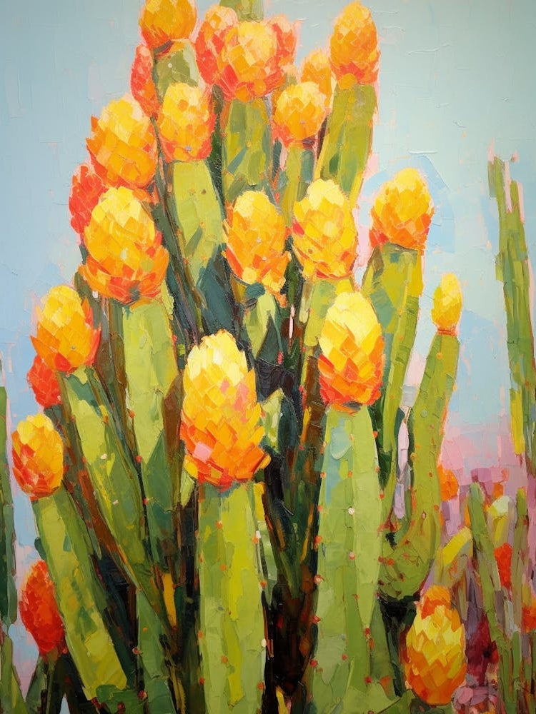 Cactus Painting Nopal Cactus 2
