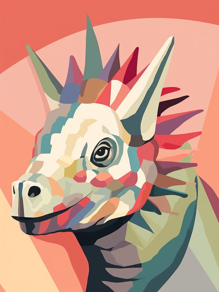 Colourful Dinosaur Avaceratops 1