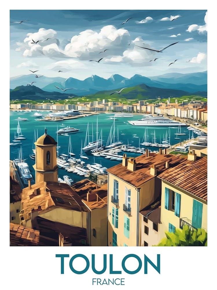 Affiche de voyage Toulon