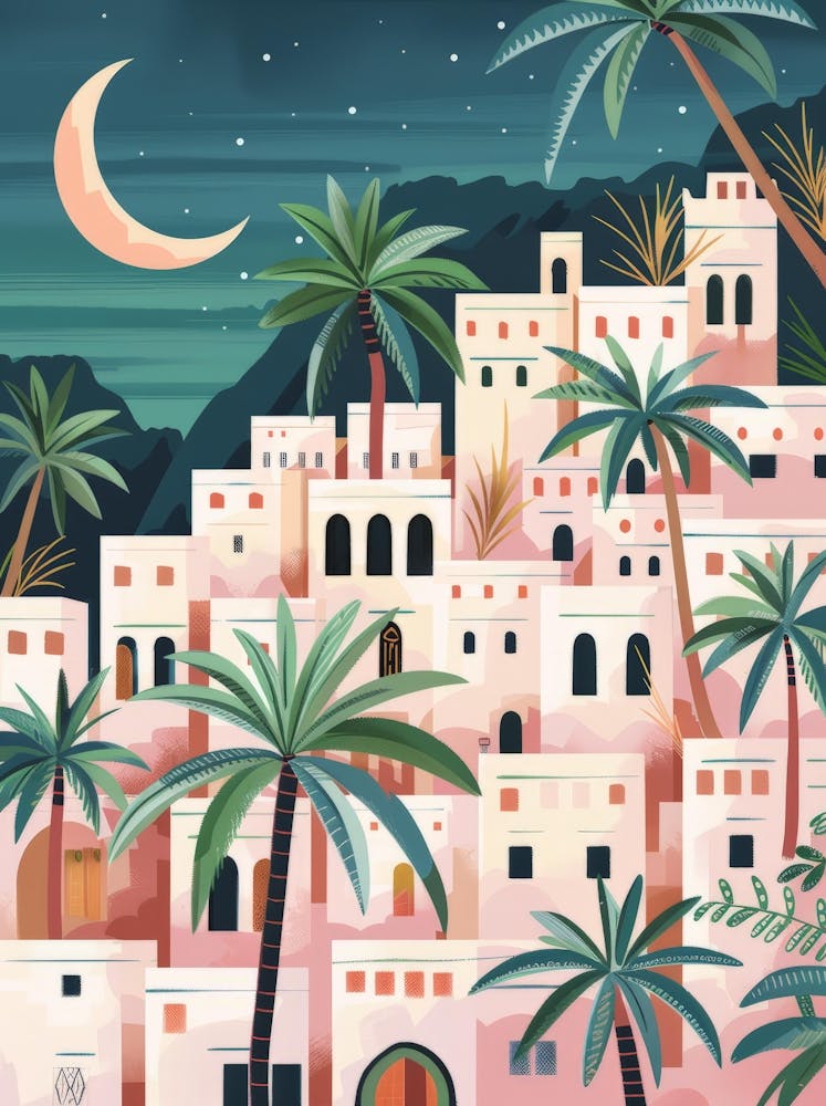 Arabic City At Night