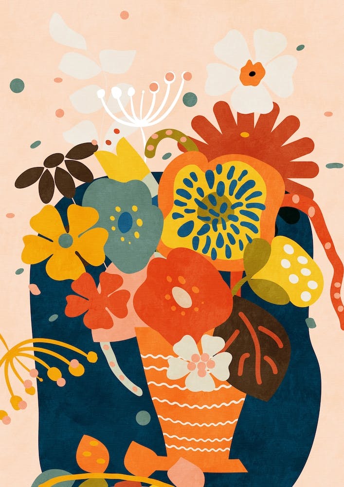 Mid Century Modern Floral 3