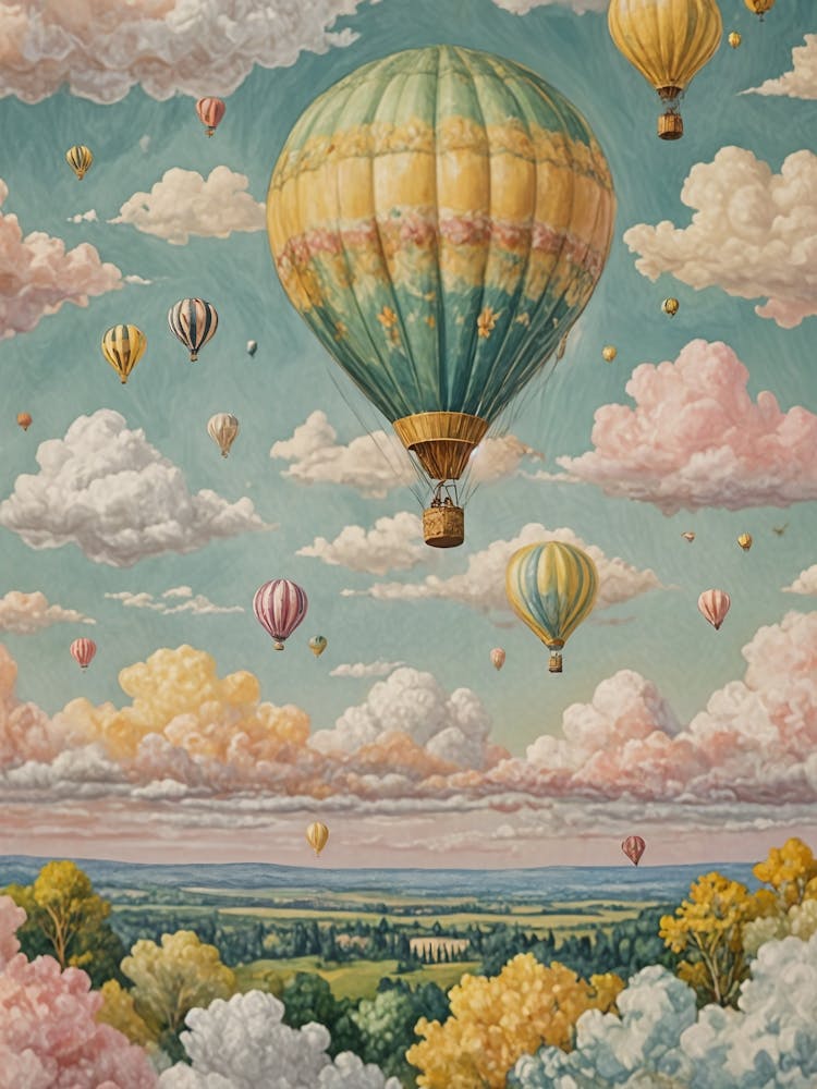 Pastel Hot Air Balloons no3