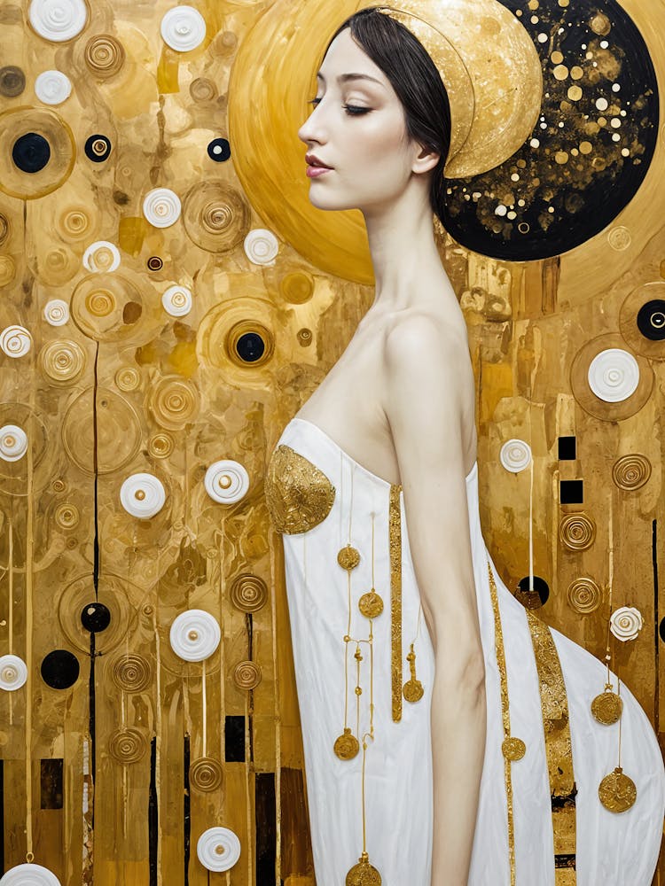 Femme en Robe Blanche