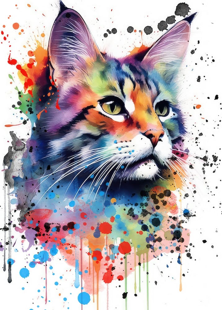 Watercolor Cat