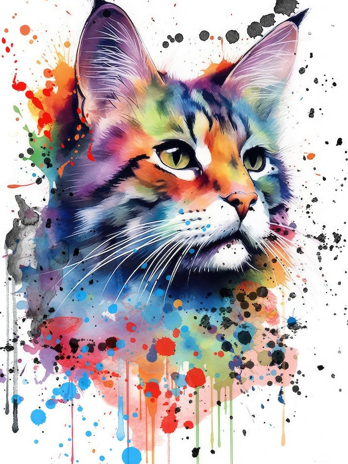 Watercolor Cat