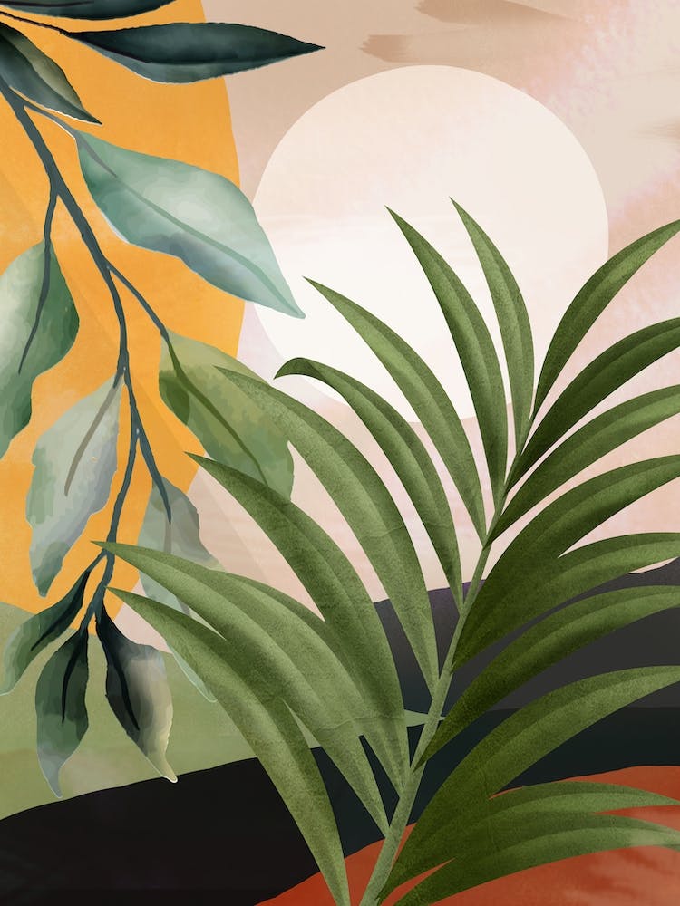 Tropical Summer Abstract Art 4