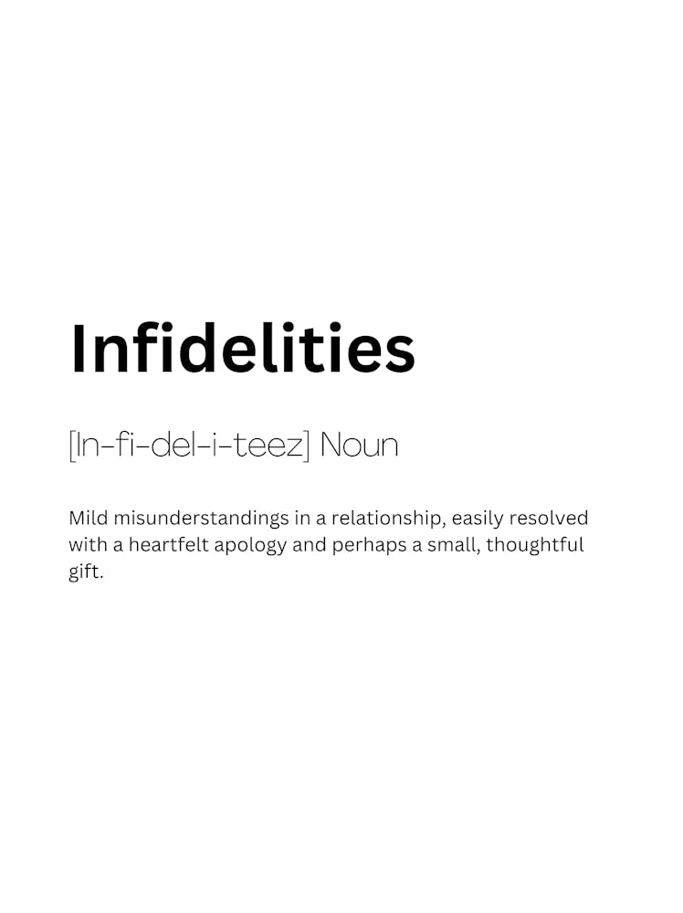 Infidelities Definition Meaning