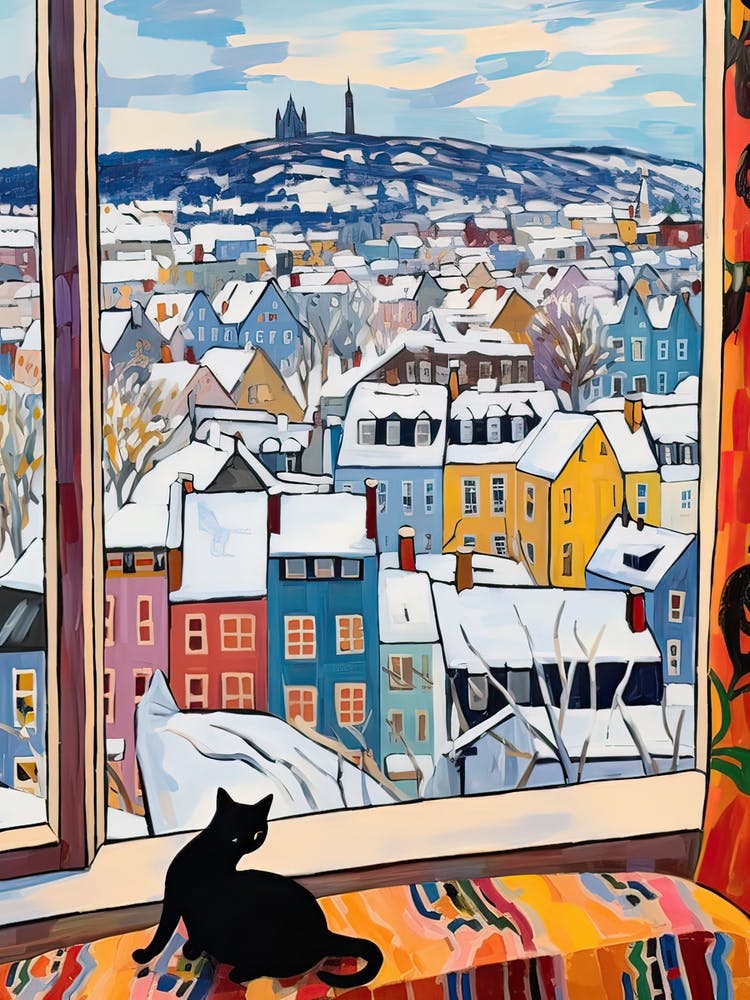 The Windowsill Of Quebec   Canada Snow Inspired By Matisse 1