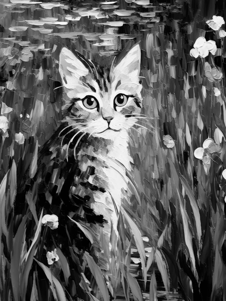 Cat In The Grass