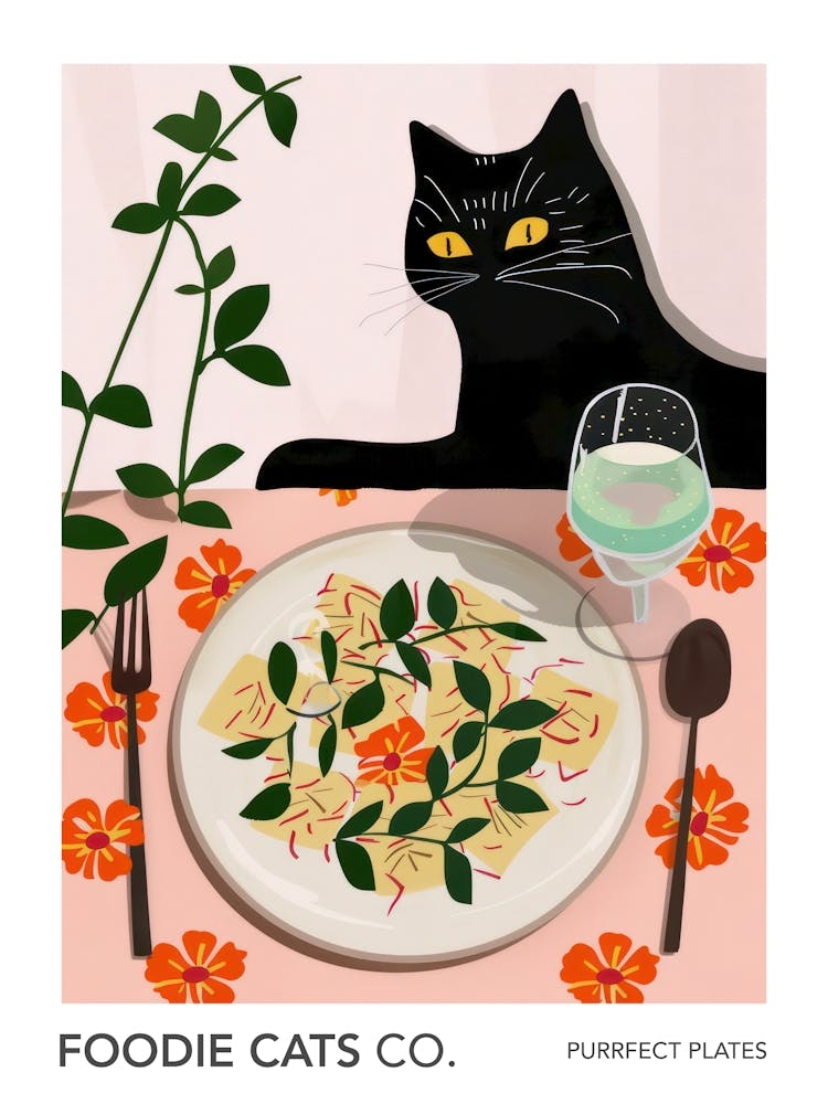 Foodie Cats Co Katze und Ravioli 2