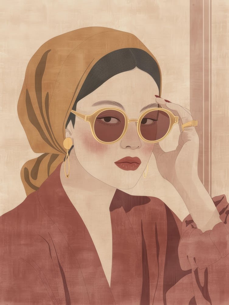 Asian Woman In Sunglasses 2
