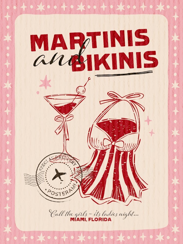 Martinis And Bikinis, Summer Lover Art