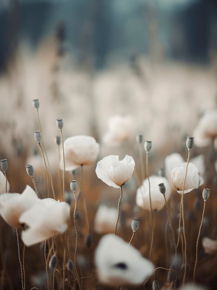 White Poppy Field