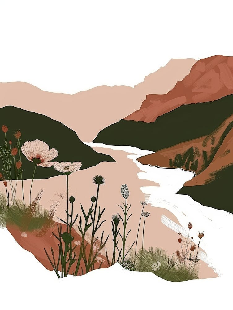 Landscape With Flowers 1