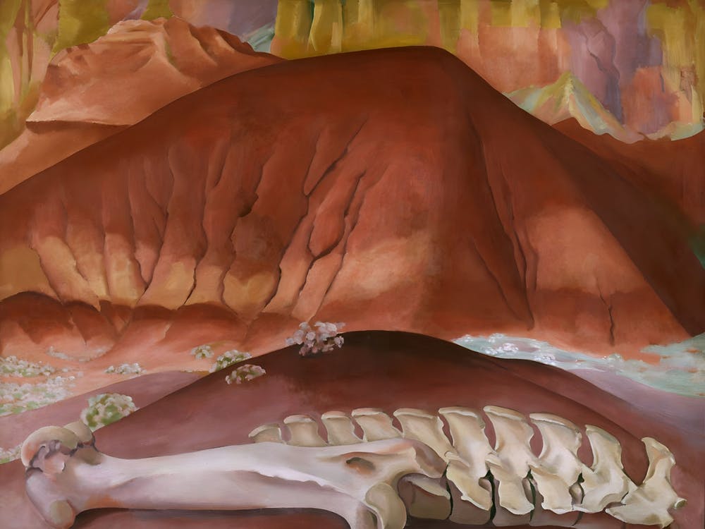 Georgia O'Keeffe - Red Hills and Bones