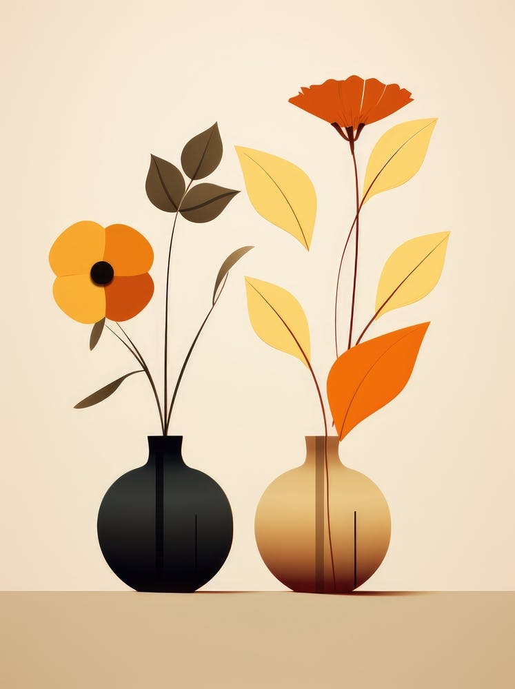 Two Vases With Flowers 1