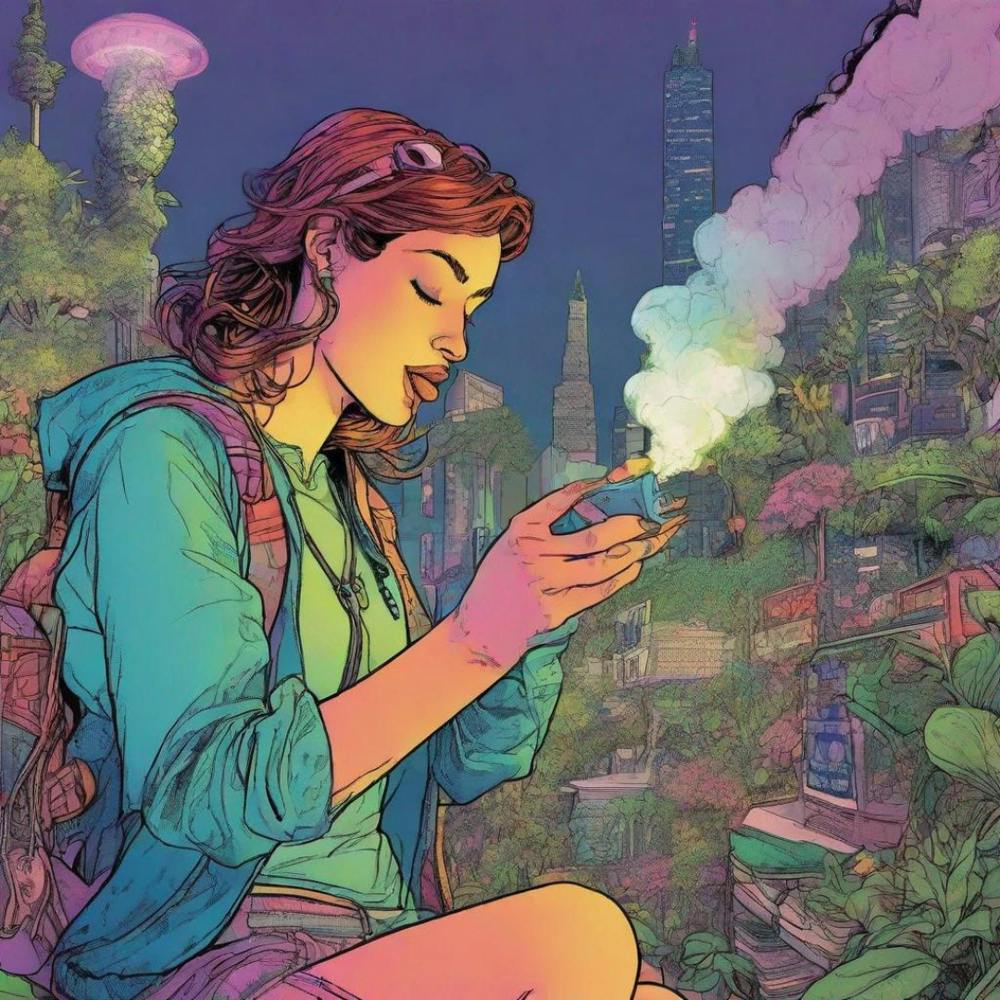 Girl Smoking A Cigarette