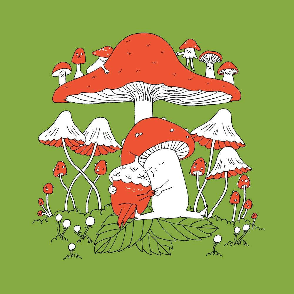 Mushroom And Acorn Square