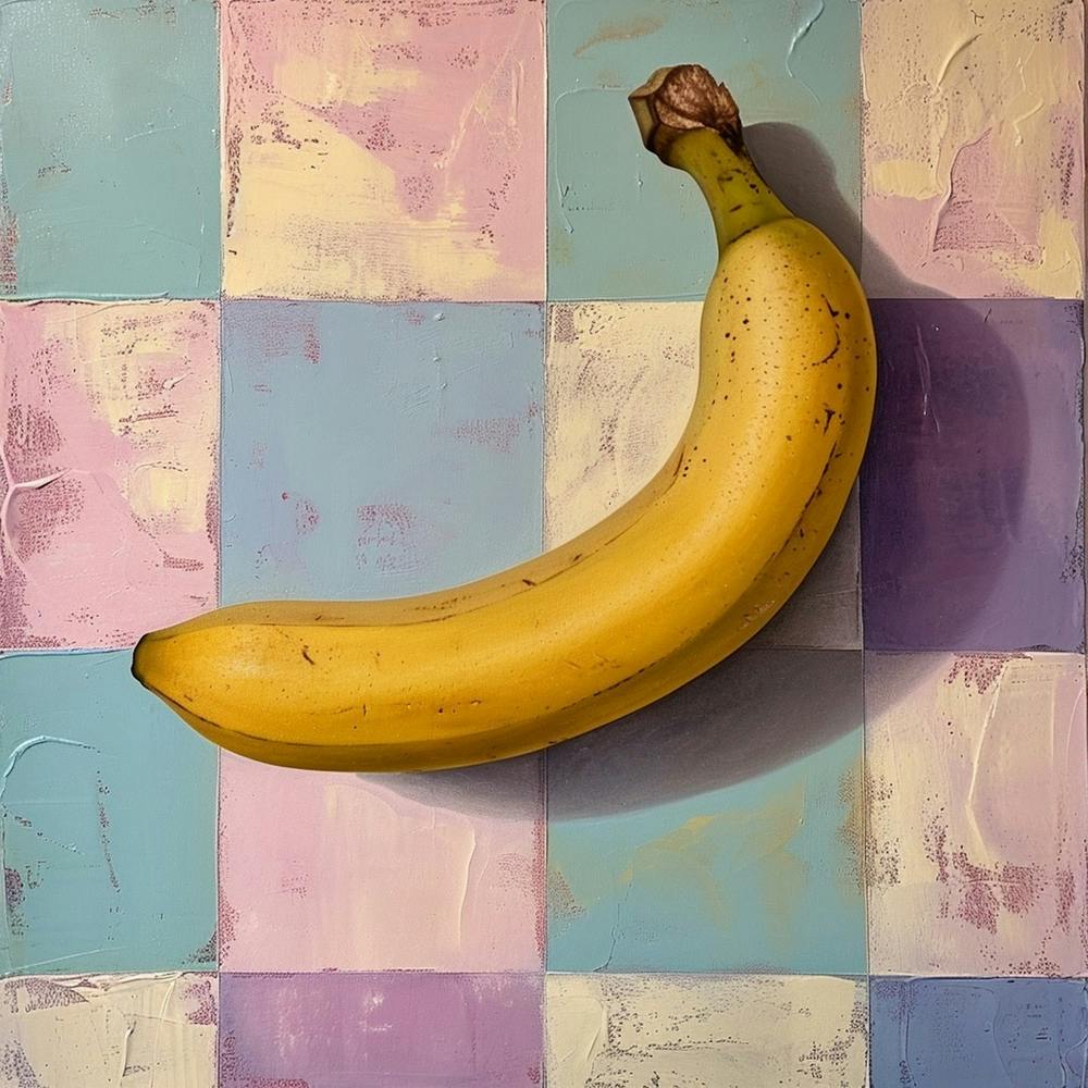 Banana Pastel Checkerboard 2