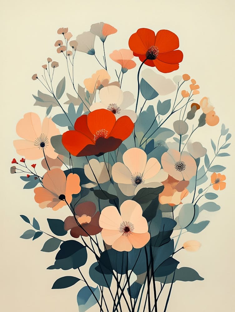 Poppies In A Vase 1