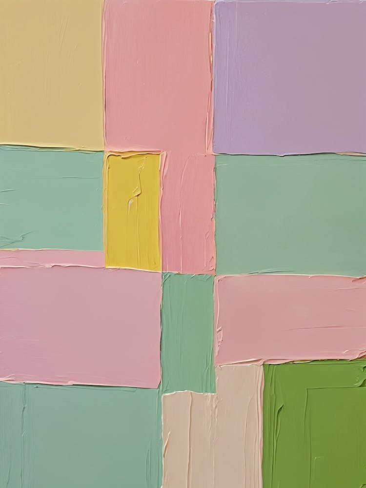 Pastel Squares Of Joy
