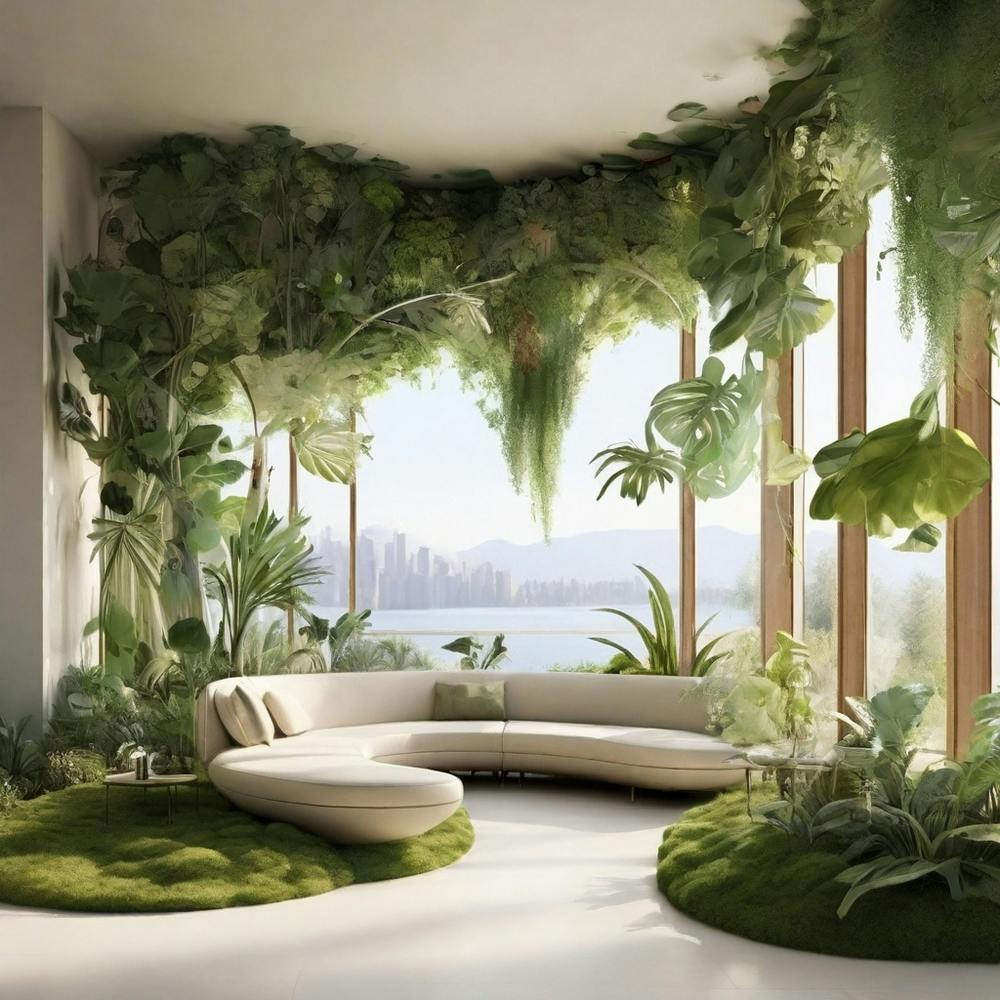 Living Room With Plants 1