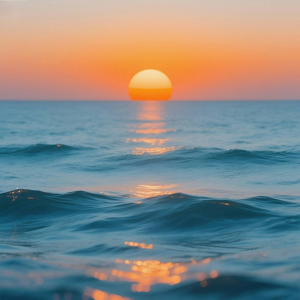 Sunset Over The Ocean 18
