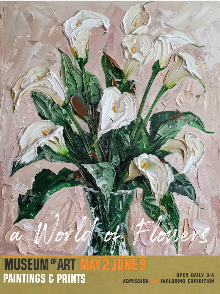 A World Of Flowers, Van Gogh Exhibition Calla Lily 1