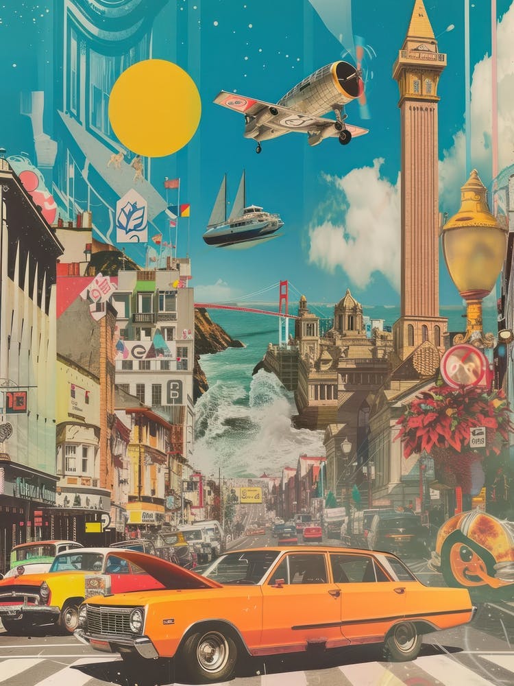 Dublin   Retro Collage Style 2