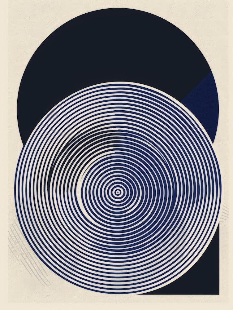 Circle Of Blue And White