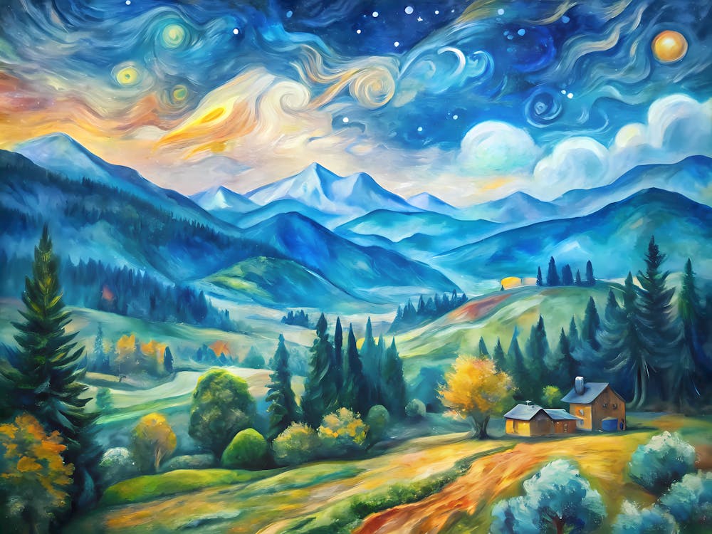 Van Gogh Carpathian National Park Ukraine