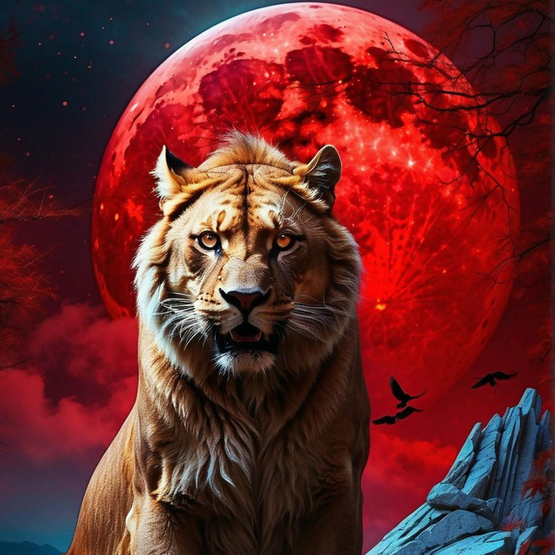Lion In The Moonlight